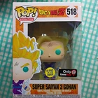 FUNKO POP! Super Saiyan 2 Gohan #518 GLOWS IN THE DARK Gamestop DRAGON BALL Z