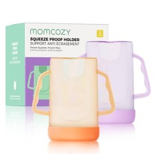 Baby Food Holder No Squeeze Pack of 2 Mess Free Easy Grip Momcozy Pouch Juice