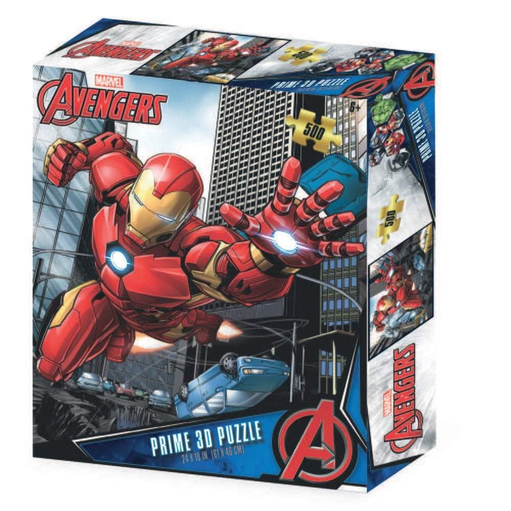 Grandi Giochi Marvel Avengers Iron Man Horizontal Lenticular Puzzle with 500 Pie 5090₽