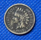 1859 Indian Head Cent | VG | One Year Type Laurel Wreath | #1060