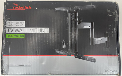 Full-Motion TV Wall Mount for Most 32'' to 55'' TVs - Black RF-HTMF19 Rocketfish