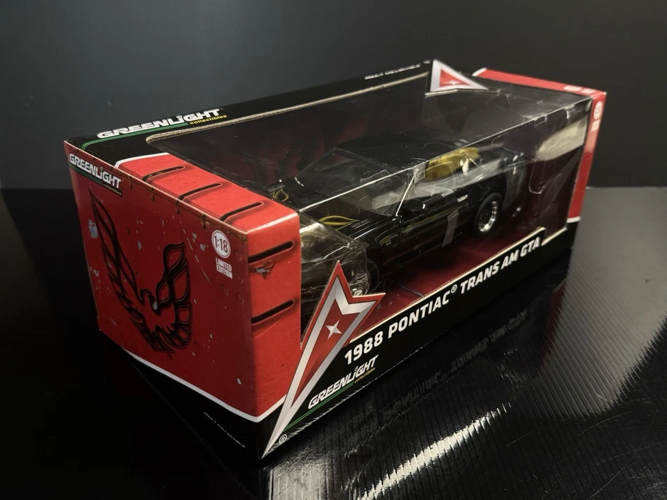 1988 Pontiac Trans Am GTA 1/18 Greenlight Black Firebird 2011 Release HTF - Image 3 of 4