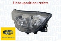 Magneti Marelli 712479001129 Hauptscheinwerfer Rechts Scheinwerfer FüR Iveco
