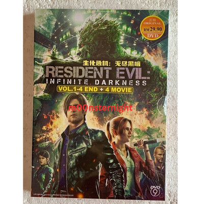 Resident Evil: Infinite Darkness TV + 4 Movies Anime DVD Eng Audio All Region