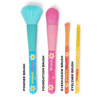 LEGAMI SET MIT 4 SCHMINKPINSEL MAKE UP PINSEL - OH MY GLOW FLOWERS NEU OVP