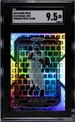 2022 Panini Prizm - Michael Vick #18 Pandora Prizm /400 SGC 9.5