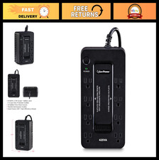 Compact 425VA Standby UPS Battery Backup Surge Protector, 8 Outlets, UL Certif