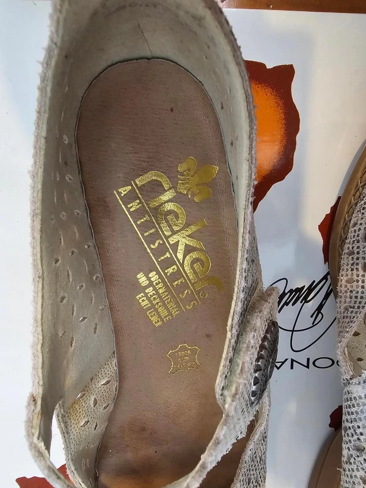 Zapatos Rieker plateados para mujer talla 36 antiestrés Foto 4 de 4