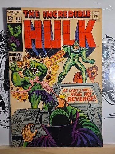1969 Marvel Comics Silver Age The Incredible Hulk #114 Vintage Comic Book