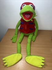 EUC Macy's Kermit The Frog Vest Hat Plush Stuffed Animal Toy Jim Henson