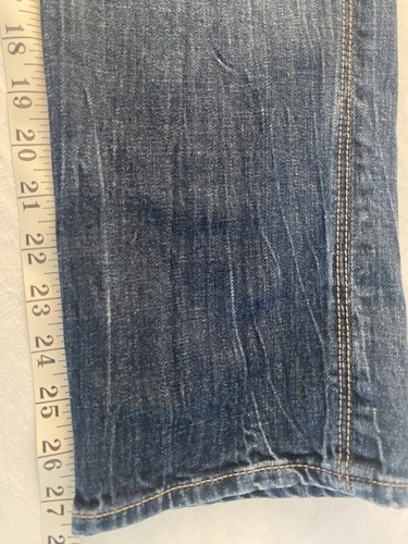 Express Modern Boyfriend Relaxed Fit Low Rise Blue Jeans Womens Size 10 distress - Picture 17 of 18