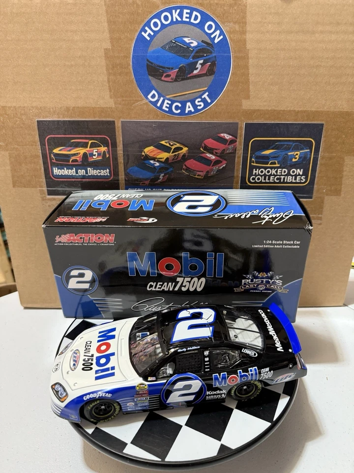 Rusty Wallace #2 Miller Lite Mobil Clean 7500 2005 1:24 Nascar Diecast Foto 2 de 4