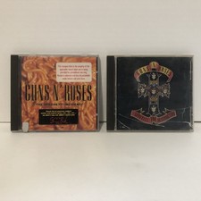 GUNS N' ROSES Lot Of 2 CDs APPETITE FOR DESTRUCTION The Spaghetti Incident AS-IS