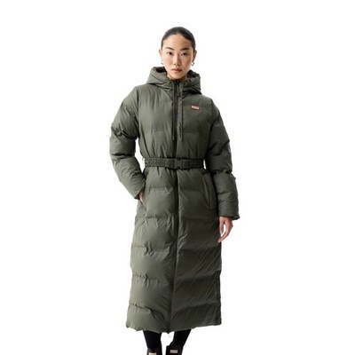 Hunter Hutchison Sonic Long Puffer Jacket Damen Grüne Steppjacken