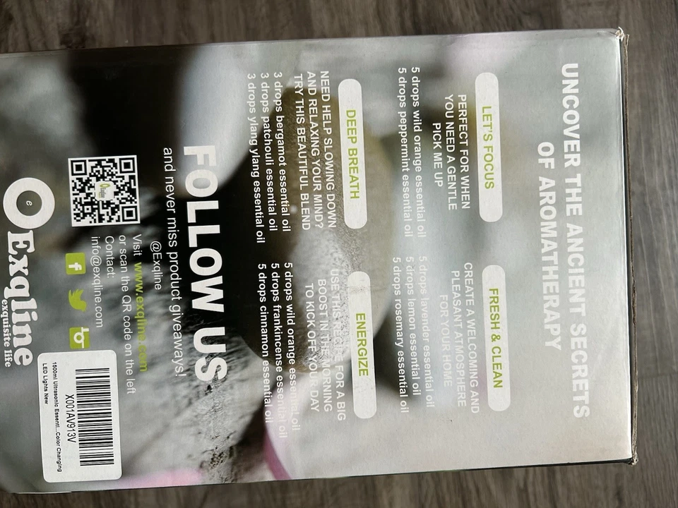 DoTERRA Aroma Lite Diffuser Led Nightlight 4 & 8 Hour Timer Compact NEW Open Box - Image 3 of 3