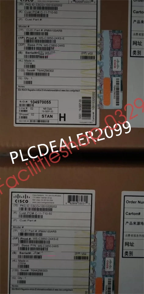 1PC New Cisco WS-C3850-24XS-E IP Base Switch 24 SFP+ Ethernet Ports 715WAC PS - Image 2 of 4