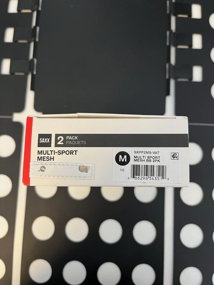 Paquete de 2 calzoncillos boxer SAXX para hombre medianos multideporte malla rendimiento BallPark bolsa Foto 4 de 4