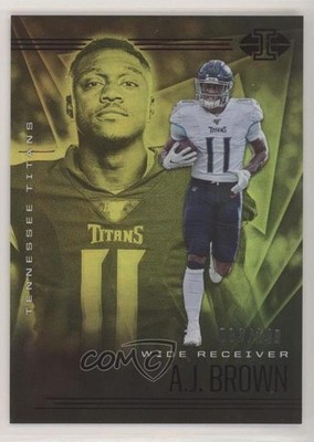 2020 Panini Illusions Trophy Collection Yellow /149 AJ Brown #97 09td