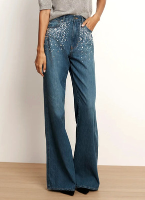 VERONICA BEARD jeans size 26 women Crystal embellished New NWT retail $498 Bling