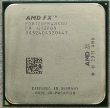 AMD FX-8120 CPU FD8120FRW8KGU 8-Core 3.1GHz Socket AM3 125W CPU Processor