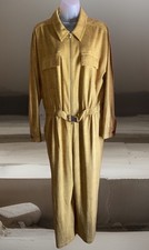 New with Tags Cara Santana x Apt.9 Gold Snake Texture Belted Jumpsuit Size XXL