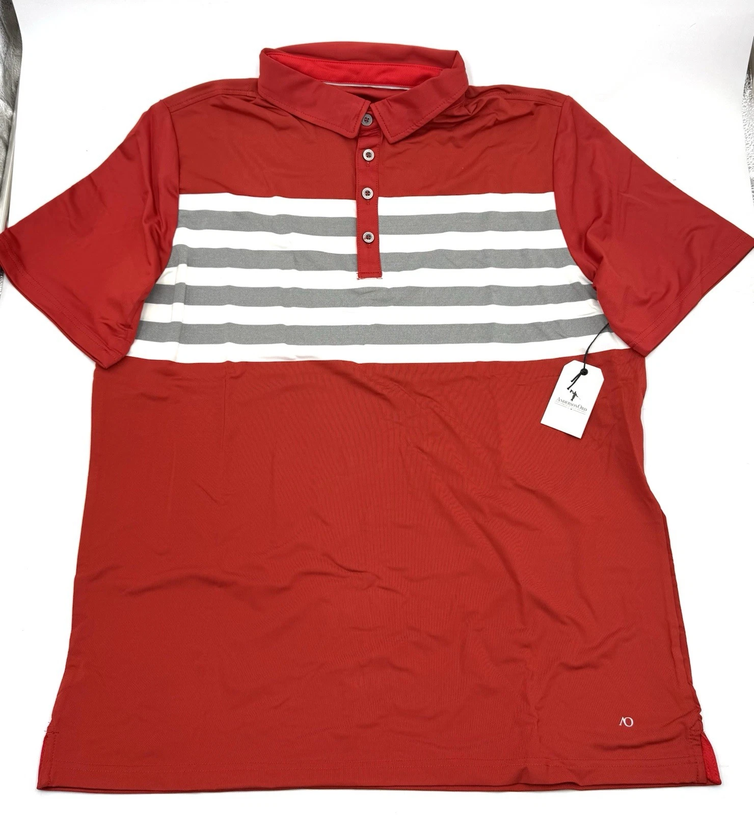 Anderson Ord Golf Shirt Mens X-LARGE St. George Red Performance Polo Style NEW