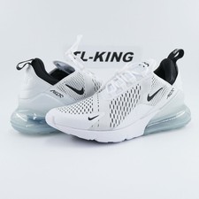 Nike Air Max 270 White Black Running Workout Training Casual AH6789-100 sz 10.5