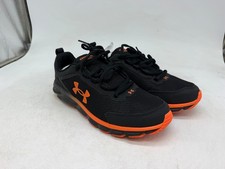 Under Armour Charged Assert 9 Sneakers Men's Black Orange Athletic Shoes - 9