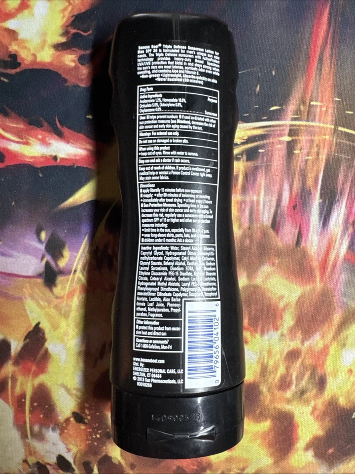 BANANA BOAT SPF30 TRIPLE DEFENSA PROTECCIÓN SOLAR LOCIÓN PARA HOMBRE (6 oz) DESCONTINUADO Foto 2 de 2