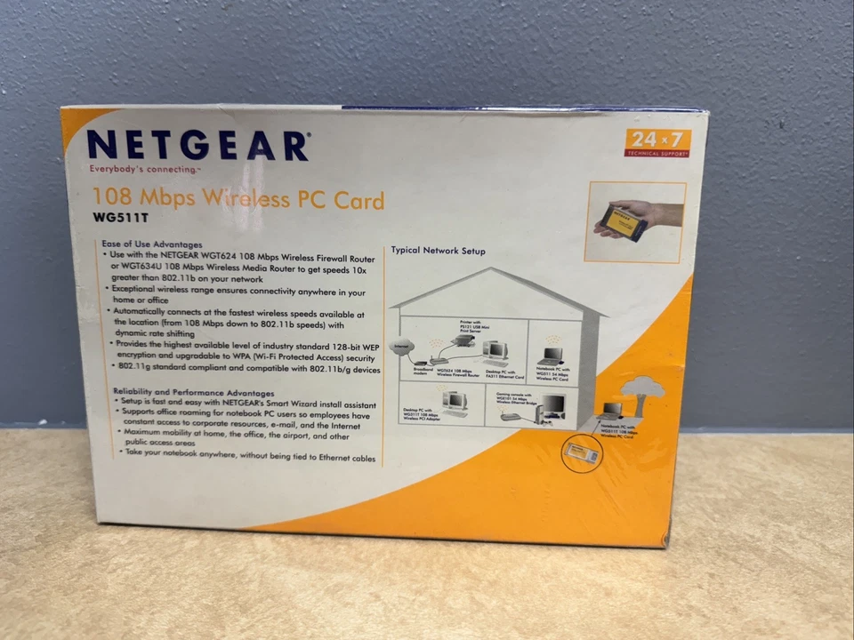 NetGear WG511TNA (606449030075) PC Card - Image 3 of 4