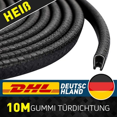 10m langer Autotürkantenschutz U-förmiger Kantenschutz Gummidichtungsschutz 10m