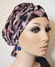 MÜTZE CHEMO TURBAN Damen Wickelturban Krebs ...