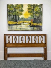 MCM Meridian Collection Full Size Headboard by Drexel Mid-Century Modern Vintage