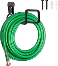 Hose Hanger, Heavy Duty Metal Hose Holder Wall Mount, Hook for Garden Hose/Expan