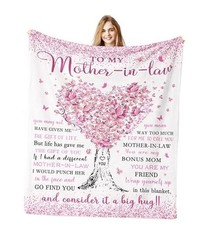 Mother in Law Birthday Wedding Gifts, Birthday 60"x 50" Mother in Law Gifts