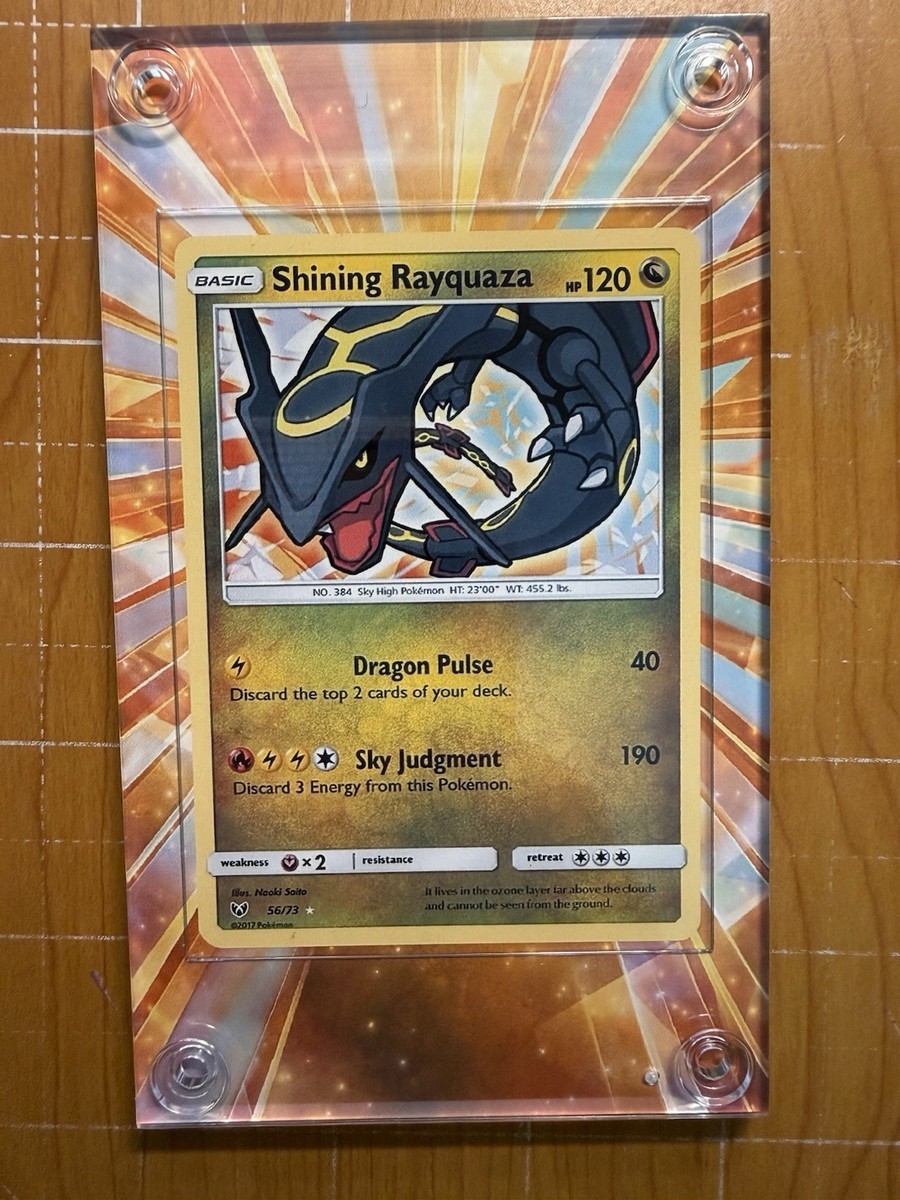 Shining Rayquaza Rare 56/73 Pokemon SM Shining Legends Extended Art Case Shining Rayquaza Rare 56/73 Pokemon SM Shining Legends Extended Art Case