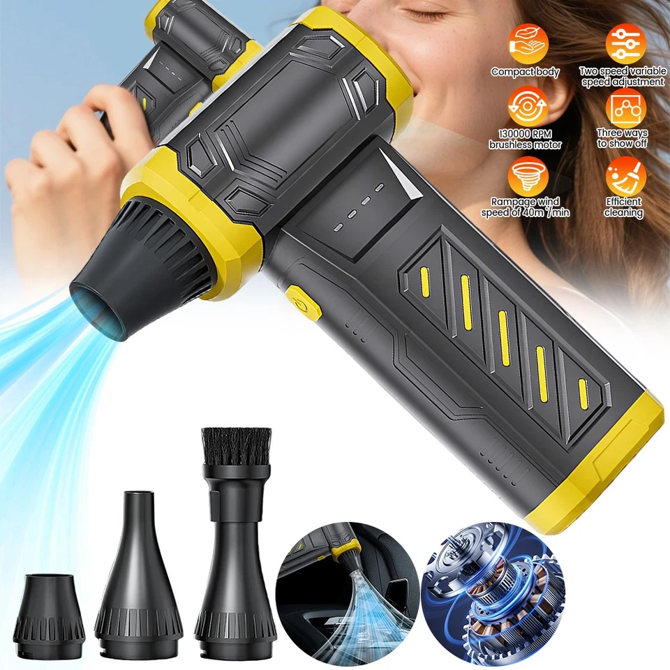 130000RPM Turbo Blower Violent Turbo Fan Jet Fan Brushless Motor Rechargeable - Image 2 of 4
