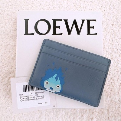 LOEWE x Ghibli Howl's Moving Castle Calcifer Card Case with Box