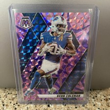 2025 Panini Mosaic - Keon Coleman #146- Pink Camo Mosaic Prizm - Buffalo Bills