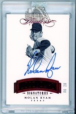 Nolan Ryan 2017 Panini Flawless Legendary Signatures Ruby Auto Card LS-NR1 06/20