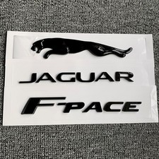 Glossy Black Trunk Emblem Rear Badge Fits Jag...