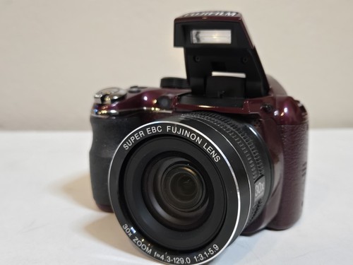 Burgandy Fujifilm FinePix S S4530 30x Zoom 14.0MP Digital SLR Camera Bundle - Picture 12 of 22