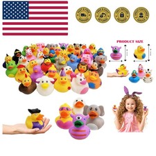 Assortment Rubber Duck Toy Duckies for Kids, Bath Birthday Gifts Baby Showers...