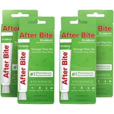 Outdoor Itch Relief Gel - Fast-Acting Diphenhydramine HCl, 4 Pack - Unscented