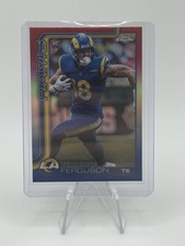 2025 Topps Chrome Terrance Ferguson Rookie Refractor RC Red White Blue Card Rams