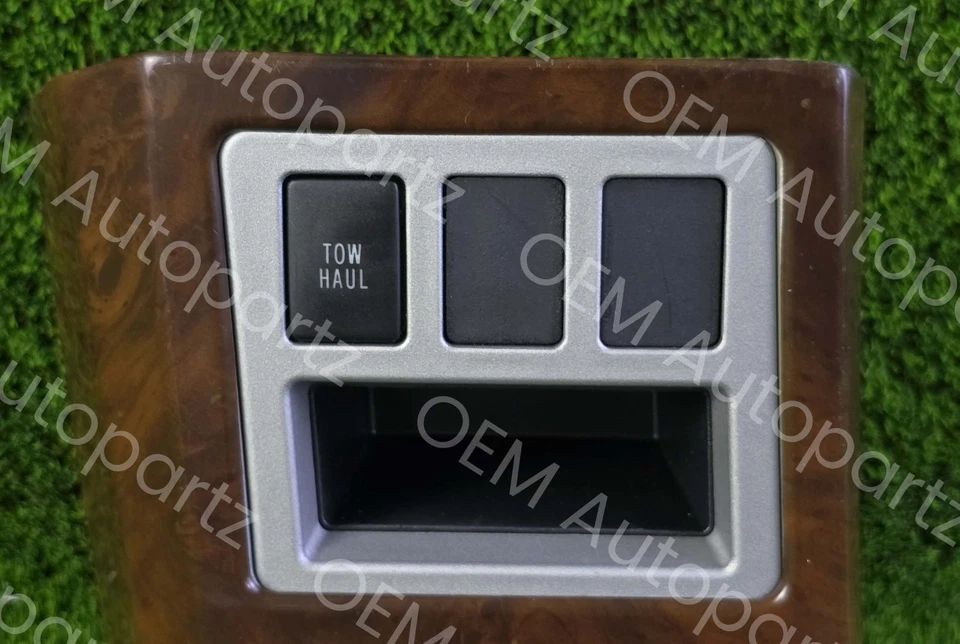 Bisel de palanca de cambios de consola central Toyota Tundra 2007-2013 OEM usado color madera Foto 3 de 4