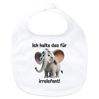 Baby Lätzchen Ich halte das für irrelefant Elefant Meme Geschenkidee Ich halte d