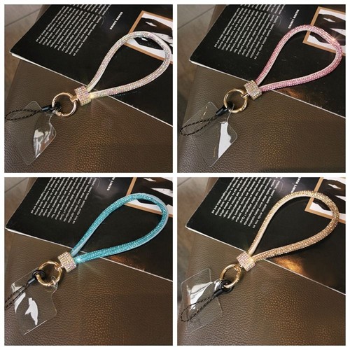 Bling Bling Mobile Phone Lanyard Anti Loss Diamond Lanyard Phone Charm