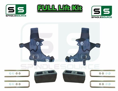 4'' Lift Lifting Spindles + 2'' Blocks FOR 88 -91 Chevy GMC C15 C1500 STANDARD CAB