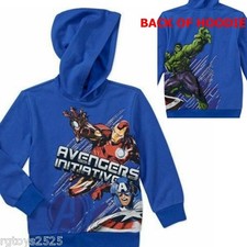 Marvel Avengers Hoodie 4-5 6-7 8 10-12 New Child Sweatshirt Ironman Hulk X S M L